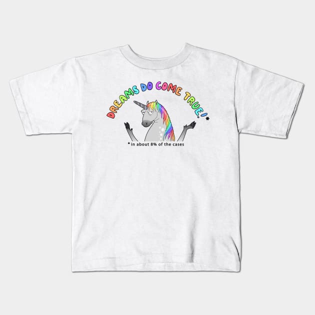 cynical unicorn Kids T-Shirt by gh30rgh3